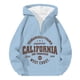 thumbnail image 4 of WILLBEST Sudadera con Capucha para Hombre, con Cremallera De Un Cuarto y Estampado De Letras, Cómoda y Informal, Interior Suave para Uso Diario Chica, 4 of 4