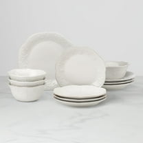 Lenox White French Perle 12-Piece Dinnerware Set, 21.15 LB