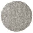 thumbnail image 2 of SAFAVIEH California Plush Solid Shag Area Rug, Silver, 3' x 3' Round - Modern Design, Silver, Non-Shedding & Easy Cleaning, Ultra Plush Thick Pile, Ideal for Living Room, Bedroom, 2 of 13