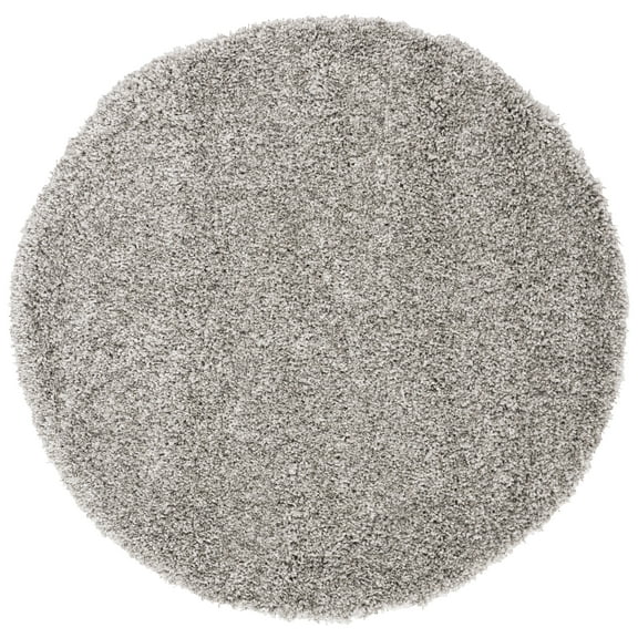 SAFAVIEH California Plush Solid Shag Area Rug, Silver, 11' x 11' Round