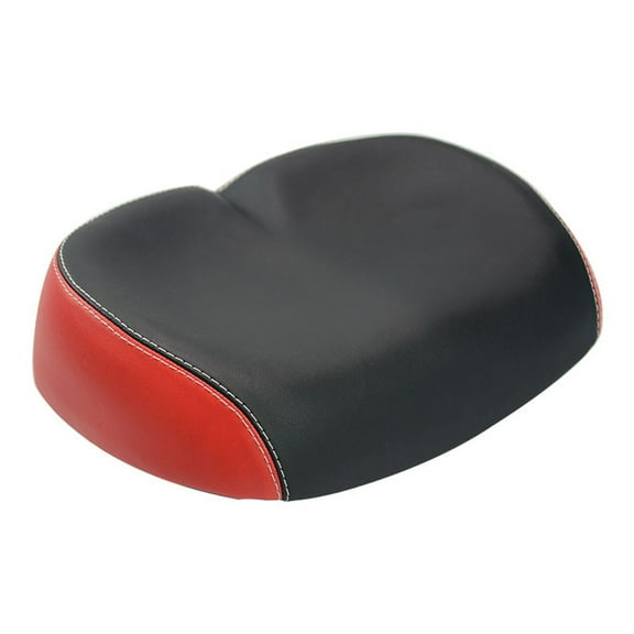 Noseless Bike Saddle with Premium Leather and Sponge Cushioning Comfortable and Widened for Cycling Durable and Ergonomic