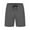 Dark Gray, variant on Men's Mid Rise Quick-Dry Mesh Bermuda Shorts with Drawstring Waist, Breathable Athletic for Running Sports,Royal Blue XL