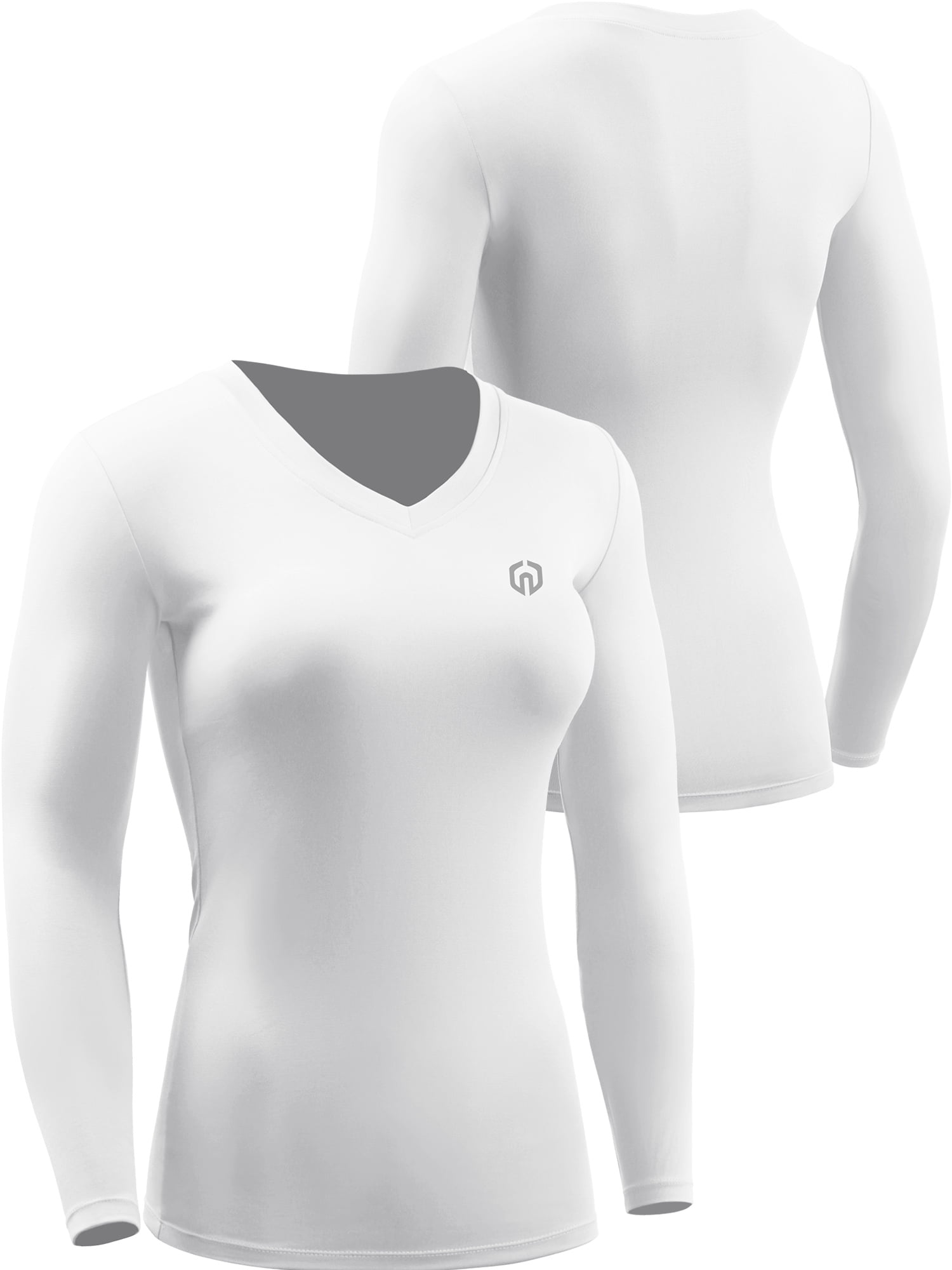 NELEUS Women's 3 Pack V Neck Workout Compression Shirt,8016,Black,Grey,Navy  Blue,US M,EU L - Yahoo Shopping