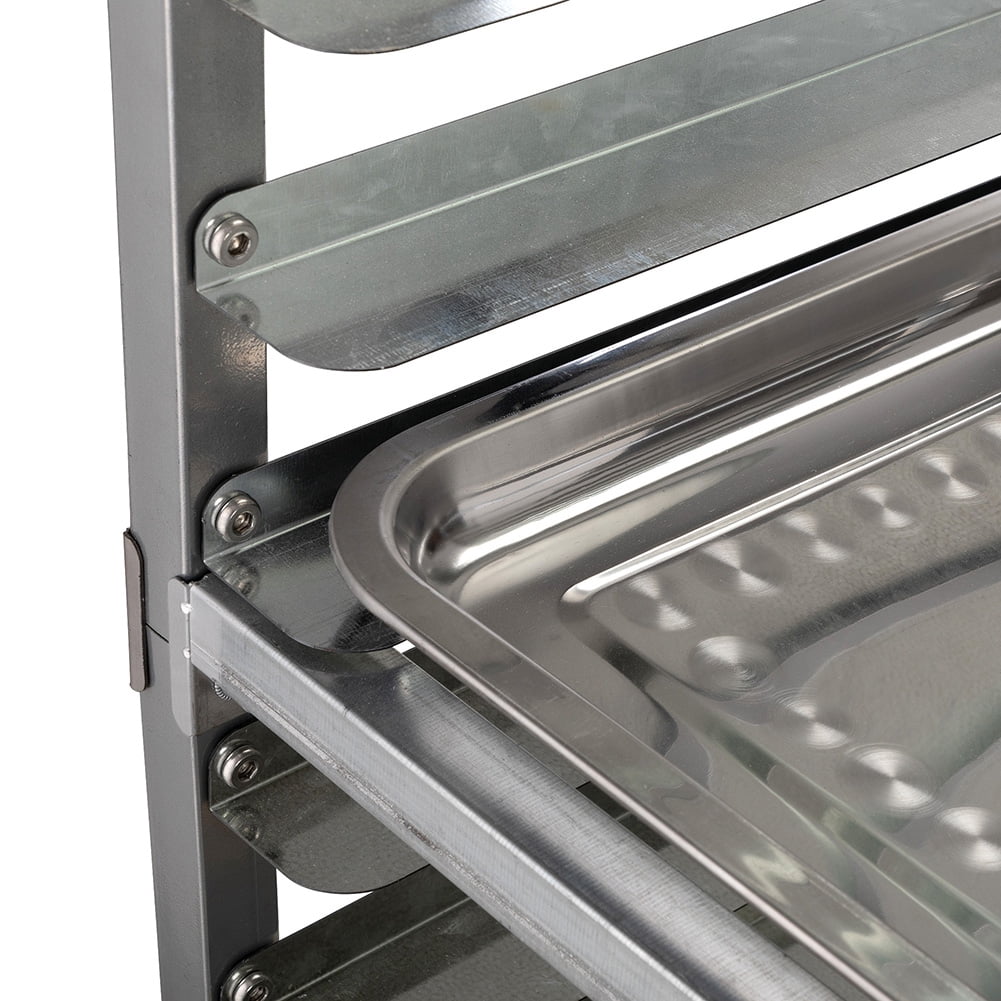 Resenkos Aluminum Bakery Cooling Rack with Lockable Wheels, 20-Tier Sheet Pan/Bun Rack for Commercial Kitchen