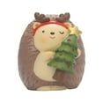 thumbnail image 1 of Figuras de decoración navideña, figuras navideñas, adornos navideños de animales, Erizo, 1 of 9