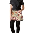 thumbnail image 3 of Men Women Aprons with Pockets Work Waist Apron Pioneer Colorful Floral Half Apron, 3 of 6