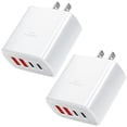 thumbnail image 1 of VKUJDT 2 piezas cargador tipo c carga rapida, 33W Cargador USB portáti con Cargador C Rapido 2 Puert, 1 of 7