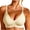 Beige, variant on Women’s Glitter Trim Strapless Bandeau Wireless Bra Sparkle Elastic Top Bottom Band Built-In Light Pads Wire Free Non-Slip Soft Support Party Wedding Summer Casual Layering Underwear