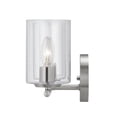 thumbnail image 4 of Champlain 22.375 in. 3-Light Brushed Nickel Modern Bathroom Vanity Light with Clear Glass Shades, 4 of 7