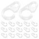 thumbnail image 2 of 50pcs Shower Curtain Rings Plastic Clear Shower Curtain Hooks Rings Hook Hanger Bathroom Window Rod, 2 of 3
