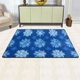 thumbnail image 3 of Ryvnso Blue Snowflakes Area Floor Mats Large Nursery Rugs Non-Slip Carpets Doormat 36" x 24", 3 of 7