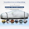 thumbnail image 4 of tredstone Car Sun Shade Cover Vehicle Waterproof Dust Protector Car Protective Cover with Reflective Straps 490x190x150cm, 4 of 9