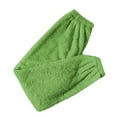 thumbnail image 4 of Fabrcox Flannel Women Pajama Pants Joggers Sleep Pants Solid Color Trendy Cozy Comfortable Sleepwear Bottoms Green L, 4 of 5