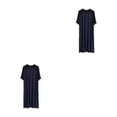 thumbnail image 1 of Sonducket Cómoda ropa de dormir para hombre, bata transpirable para descansar y dormir, albornoz para hombre, pijama para hombre, bata para Type11 NO11, 1 of 6