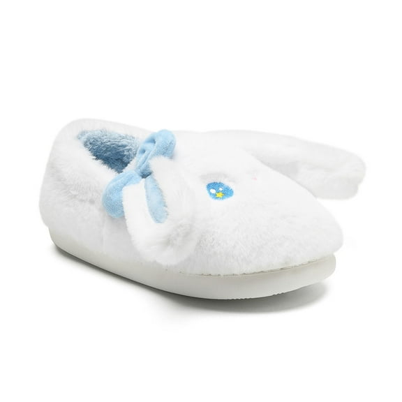 Kids Bunny Slippers for Girls Boys,Cute Cartoon Animal Rabbit House Slippers,Winter Warm Comfy Fluffy Fuzzy Bedroom Flat Slides