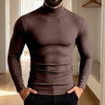 thumbnail image 4 of Hvogkswy Compression Shirt Men, Turtleneck Dry Workout Base Layer Undershirt Thin Stretchy Slim Comfy Long Sleeve Tops, 4 of 6