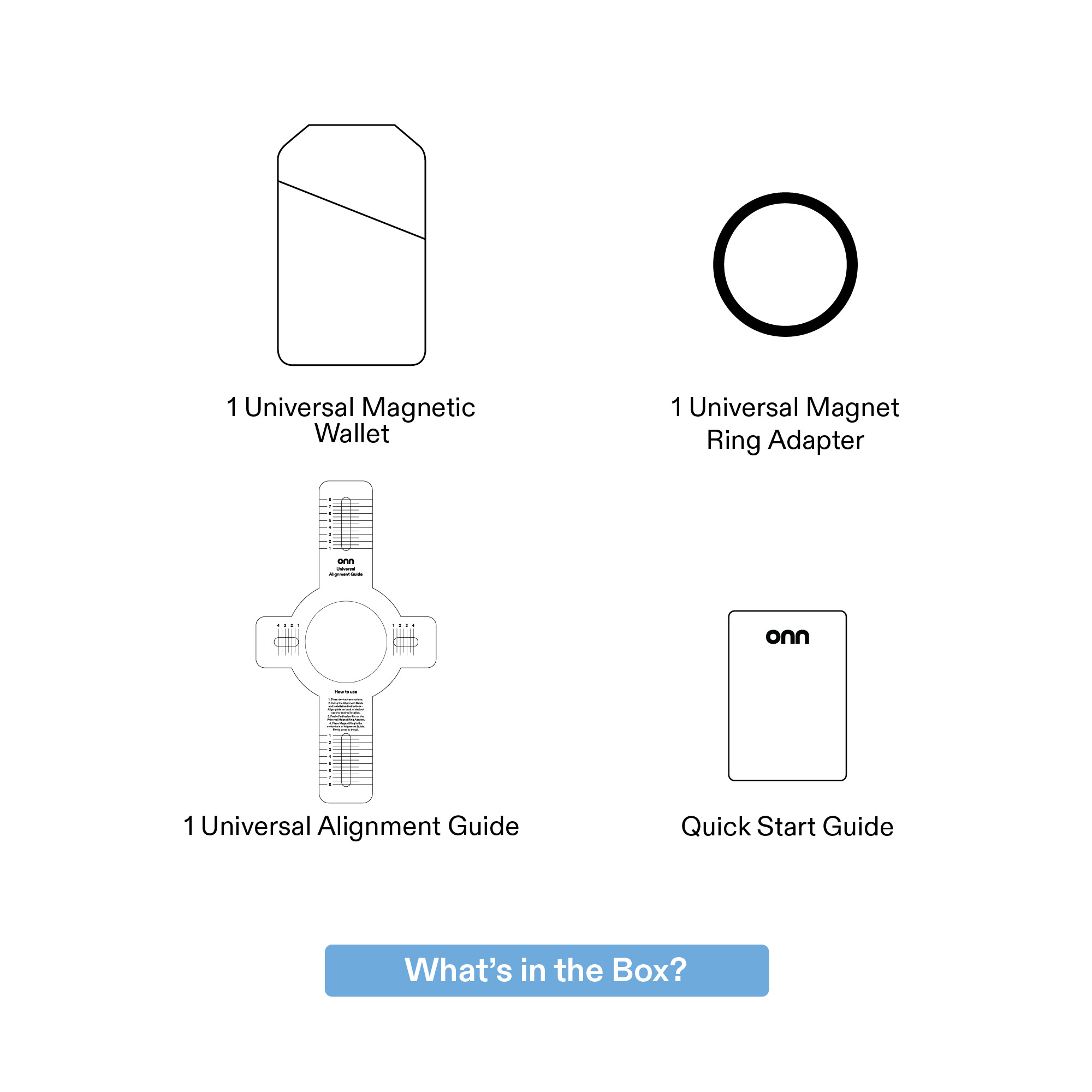 onn Universal Magnetic 3-Card Wallet for Smartphones photo 5