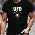 thumbnail image 1 of T-Shirt pour Homme à Imprimé d'Espace d'Information Codée OVNI - Présentant un Design d'OVNI, T-Shirt Décontracté à Manches Courtes et Col Rond, Coupe Régulière, Tenue Décontractée pour Événements à Thème, T-Shirt OVNI, Vêtements pour Événement à Thème,, 1 of 5