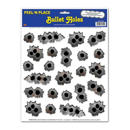 The Beistle Company 20's Bullet Holes Peel 'N Place Wall D cor (Set of (Best Birthday Party Places For 11 Year Old)