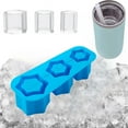 3 Grid Silicone Ice Cube Maker With Ice Rose Tray for Coffee Facial Ice
