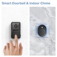 thumbnail image 3 of Smart Wifi Video Toilmell, Cámara Toilebell Inalámbrica 1080p HD 2 Vías Hablar Negro Para Vigilancia Al Aire Libre, 3 of 7