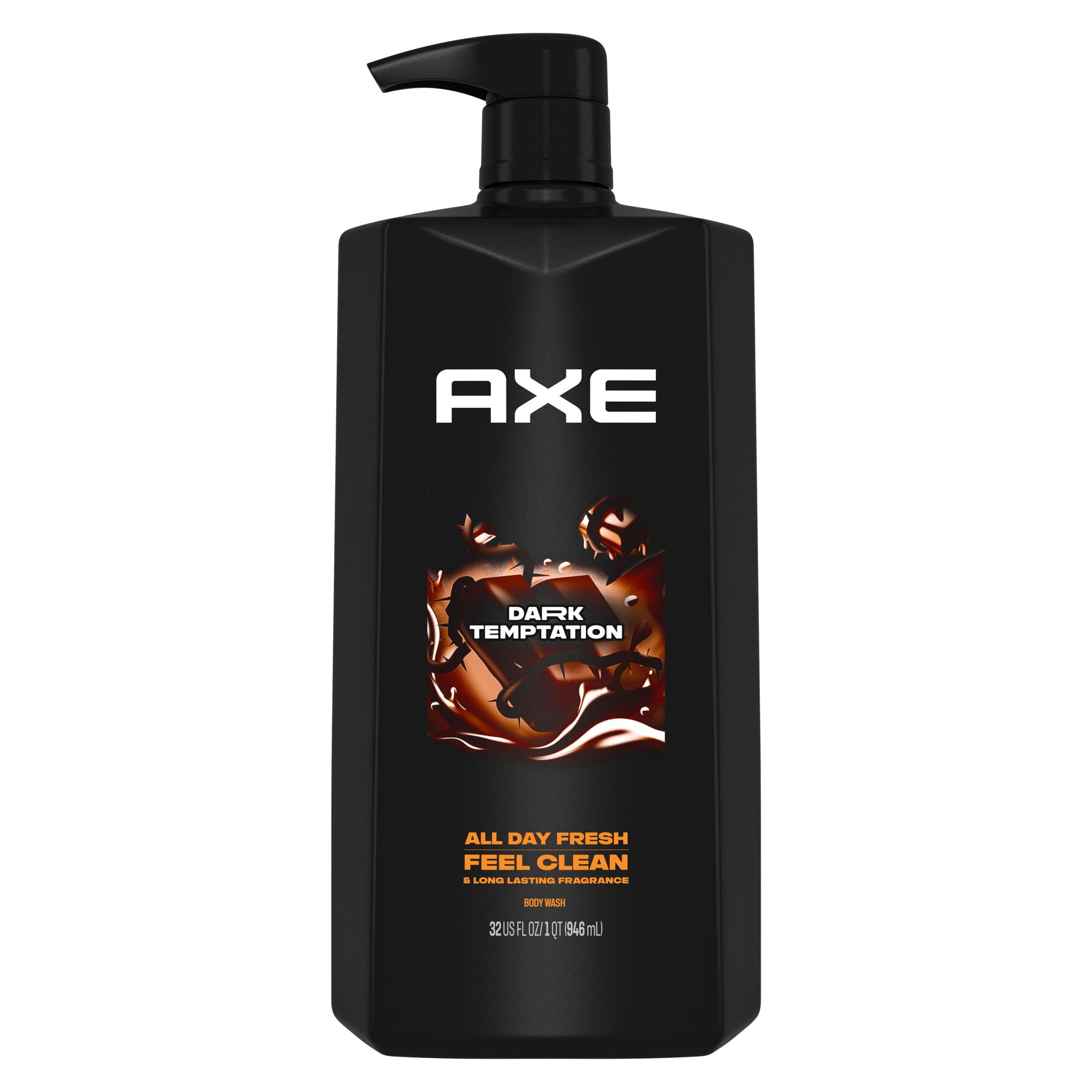 AXE BODY WASH DARK TEMPTATION 4 PIECE 32 OZ./946 ML PUMP product package