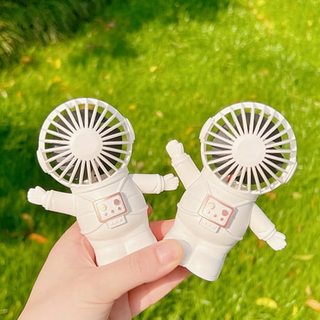 

Saekor Astronaut Spaceman Shaped Handheld Fan USB Rechargeable Portable Mini Blower Astronaut Fan