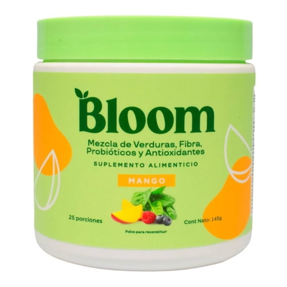 Suplemento alimenticio Bloom con Verduras con Antioxidantes Mango 145g