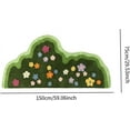 thumbnail image 3 of Plants Flower Rug Floor Mat Non Slip Novelty Decor Stylish Bedside Rug Irregular Area Rug for Dorm Hotel Playroom Living Room, 3 of 7