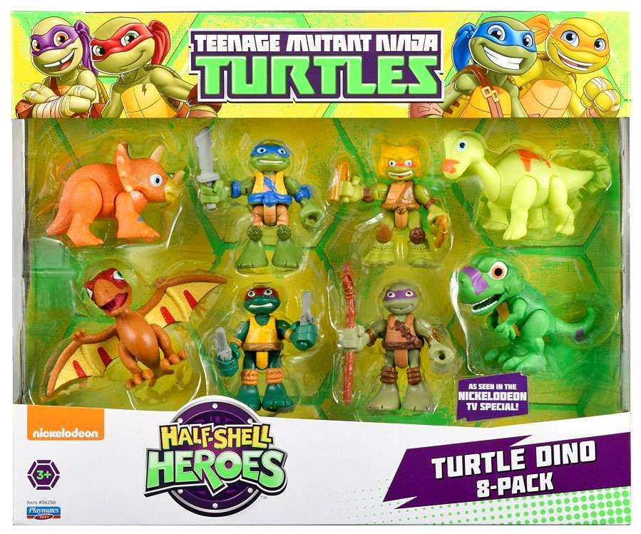 Teenage Mutant Ninja Turtles Half Shell Heroes Turtle Dino Action Figure 8-Pack - Walmart.com