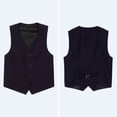 thumbnail image 4 of GiLiling Vest for Boys Girls Lightweight Casual Uniform Jacket Underarm Top Fashion School Gilet Sleeveless Waistcoat Coat (Purple, 18-24 Months), 4 of 6