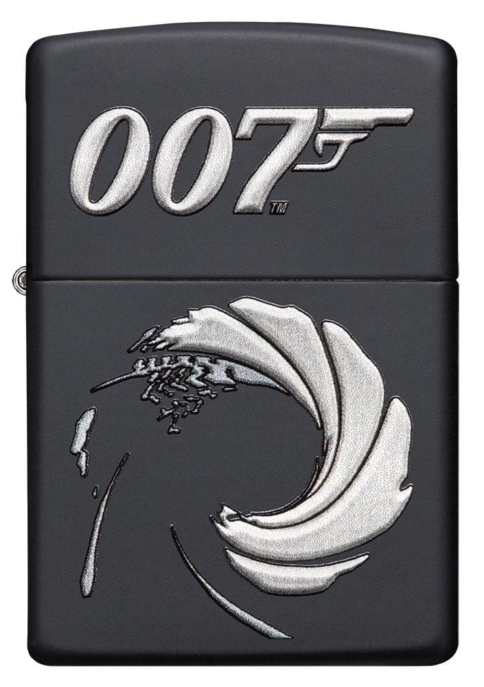 Zippo James Bond 007 Texture Print Black Matte Pocket Lighter
