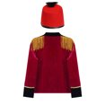 thumbnail image 4 of YUUMIN Manteau Trompette à Franges pour Garçons avec Chapeau Tenue de Maître de Piste pour Performance Rouge 10, 4 of 7