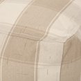 thumbnail image 5 of GDF Studio Prestage Modern Fabric Checkered Cube Pouf, Ivory and Tan, 5 of 6