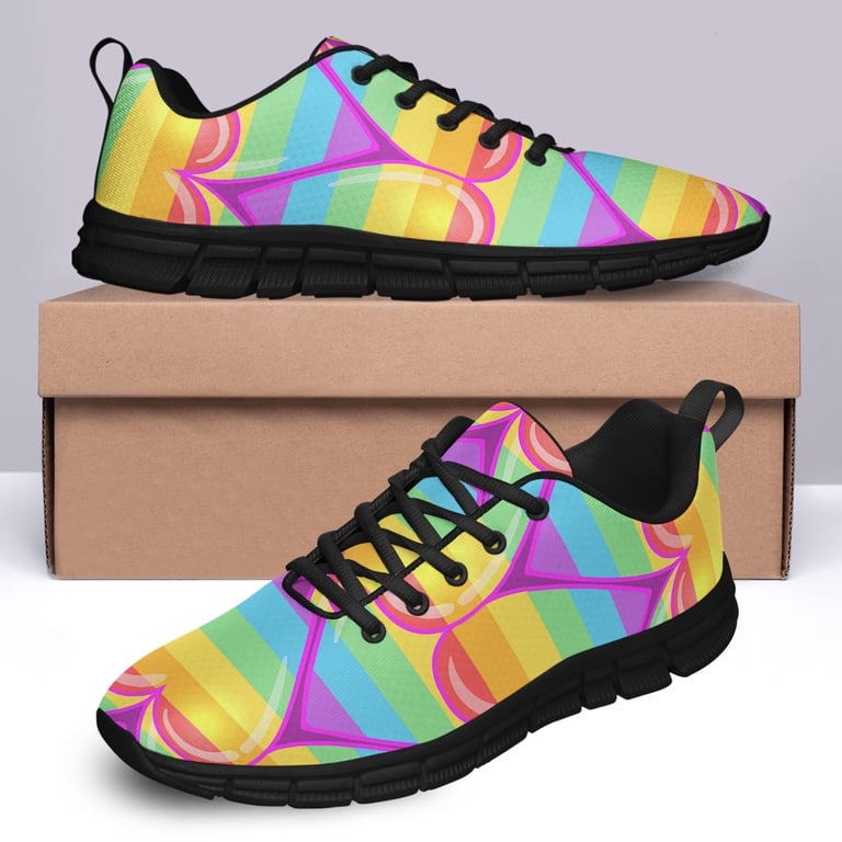 LGBT Pride Shoes Men Women Fashion Rainbow Sneakers 