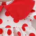 thumbnail image 4 of Cute Baby Girls Polka Dot Print Dress Short Sleeve Birthday Princess Dresses Infant Toddler Kids, 4 of 7
