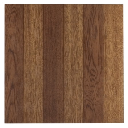 Achim 12"x12" 1.2mm Peel & Stick Vinyl Floor Tiles 45 Tiles/45 Sq. ft. Medium Oak Plank-Look