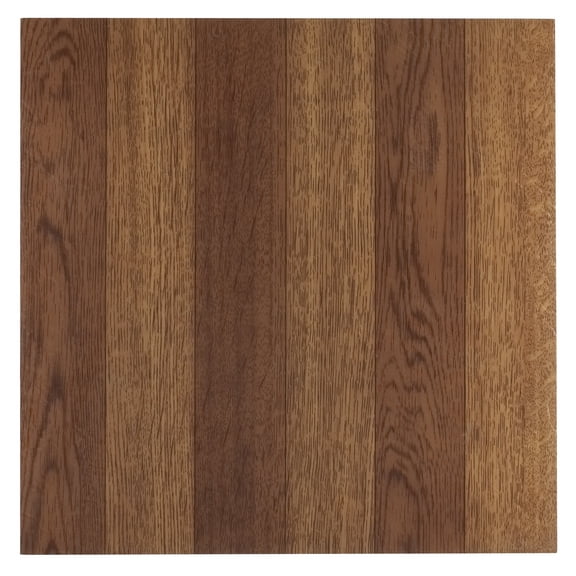 Achim 12"x12" 1.2mm Peel & Stick Vinyl Floor Tiles 45 Tiles/45 Sq. ft. Medium Oak Plank-Look