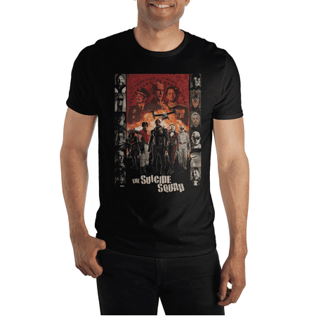DC Comics The Suicide Squad Characters Logo Black T-Shirt | Walmart Canada