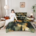 thumbnail image 4 of Homewish Teens Smoky Jungle 3 Pieces Queen Comforter Set,Botanical Plants Ultra Soft Bedding Sets,Abstract Woodland Bedding Comforter Set Breathable,Ultra Soft Home Decor,Reversible, 4 of 8