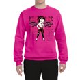 thumbnail image 2 of Wild Bobby, Betty Boop Sugar and Spice Wink Betty Boop Unisex Crewneck Sweatshirt, Fuschia, XX-Large, 2 of 5