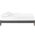 thumbnail image 3 of Modway Tessie Upholstered Queen Platform Bed Frame with Wood Slat Support in Gray, 3 of 4