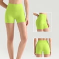thumbnail image 6 of vigerkar Biker Shorts 4" | Booty Scrunch Butt, Buttery Soft, Workout, Pilates, No Front Seam, High Waist, for Women (Light Green, L), 6 of 9