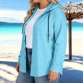 thumbnail image 4 of Camiseta con Capucha de Vendaje de Color Sólido con Botones de Manga Larga de las Mujeres, Camisetas de Manga Larga de las Mujeres de Moda Primavera Otoño Uso Diario, 4 of 8