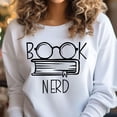 thumbnail image 1 of Book Nerd Librarian Reading Bookworm Literature Sweatshirt, 1 of 4