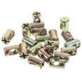 thumbnail image 2 of 20pcs Barrel Nut M6x15mm Cross Dowel Slotted Nut Crib Replacement Hardware Kit, 2 of 8