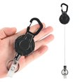 thumbnail image 4 of Porte-clés Rétractable, Fixation Ferme Haute Élasticité Porte-Clés Mousqueton pour Extérieur, 4 of 8