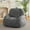 Dark Gray, variant on Giant Bean Bag Chair, Home Bedroom Faux Fur Stuffed Bean Bag Couch with Filler, Bean Bag Chair for Adults, Big Lazy Sofa Floor Sofa with Handle, Large Living Bean Bag