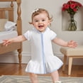 thumbnail image 2 of BemeyourBBs Toddler Terry Cloth Swim Cover Up Baby Boy Girl Swimsuit Wraps Short Sleeve Zipper Hooded Coverup Dress Towel Beach Bathing Suit Swimwear, 2 of 9