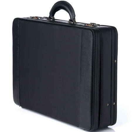 - Alpine Swiss Expandable Attache Case Dual Combination Lock Hard Side Briefcase Black One Size